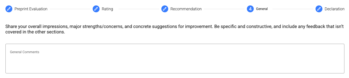 Review form comments